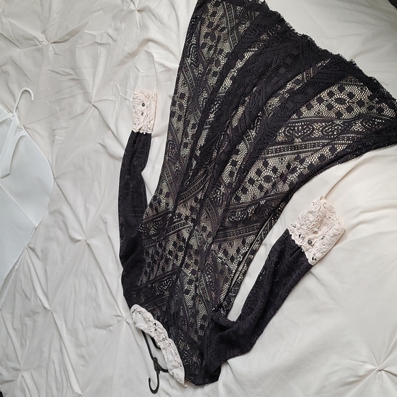 Free People talk that talk lace black dress - Picture 7 of 10